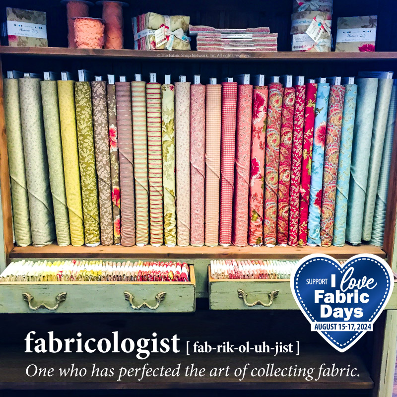 ILFD2024 Fabricologist - one who has perfected the art of collecting fabric