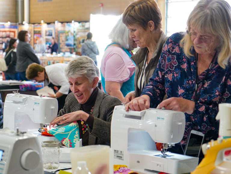 Volunteers at Sew Expo